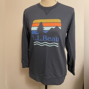 LL BEAN- cotton blend pull over ,crewneck